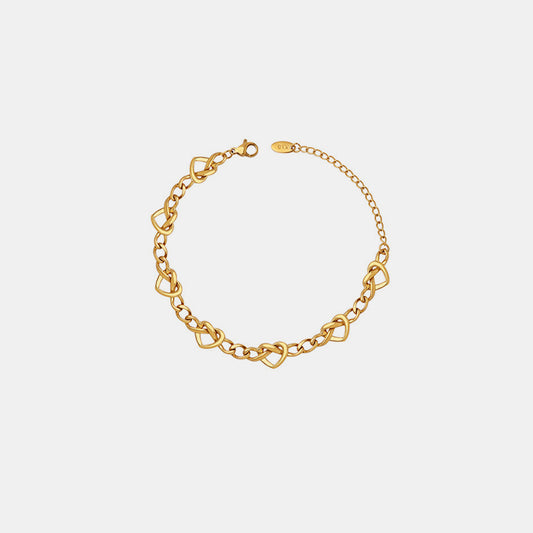 Gold Shapes Link Bracelet
