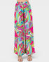 Colorful patterned pants on a white background