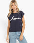 Dark Navy Love Graphic Sweater Vest