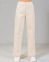 Beige pants worn by a person on a gray background
