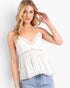 Ivory Crochet Lace Open-Back Cami