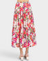 Floral patterned skirt on a white background