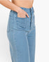 Jean taille haute à jambe large