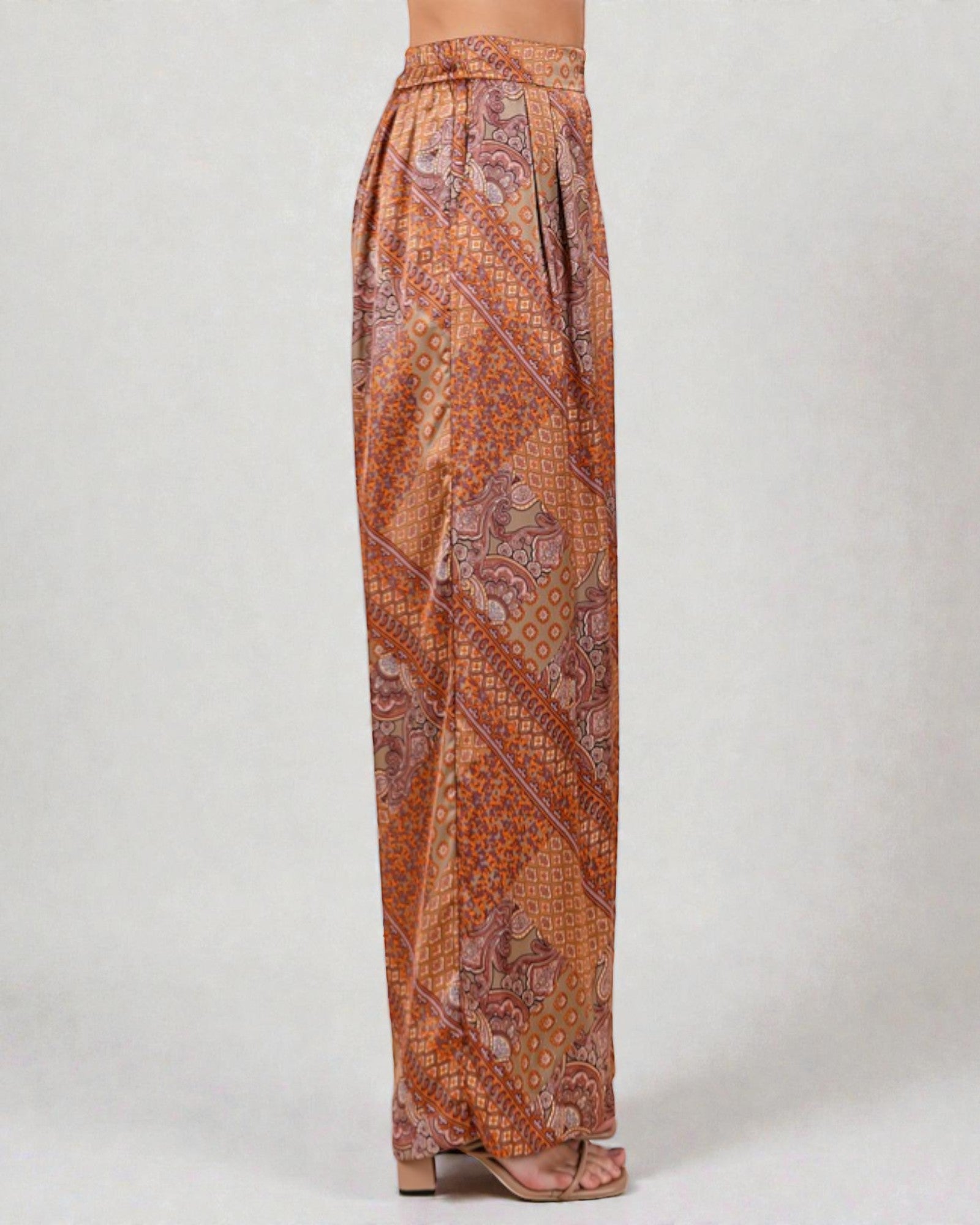 Patterned pants on a white background