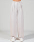 Light pink wide-leg pants on a white background