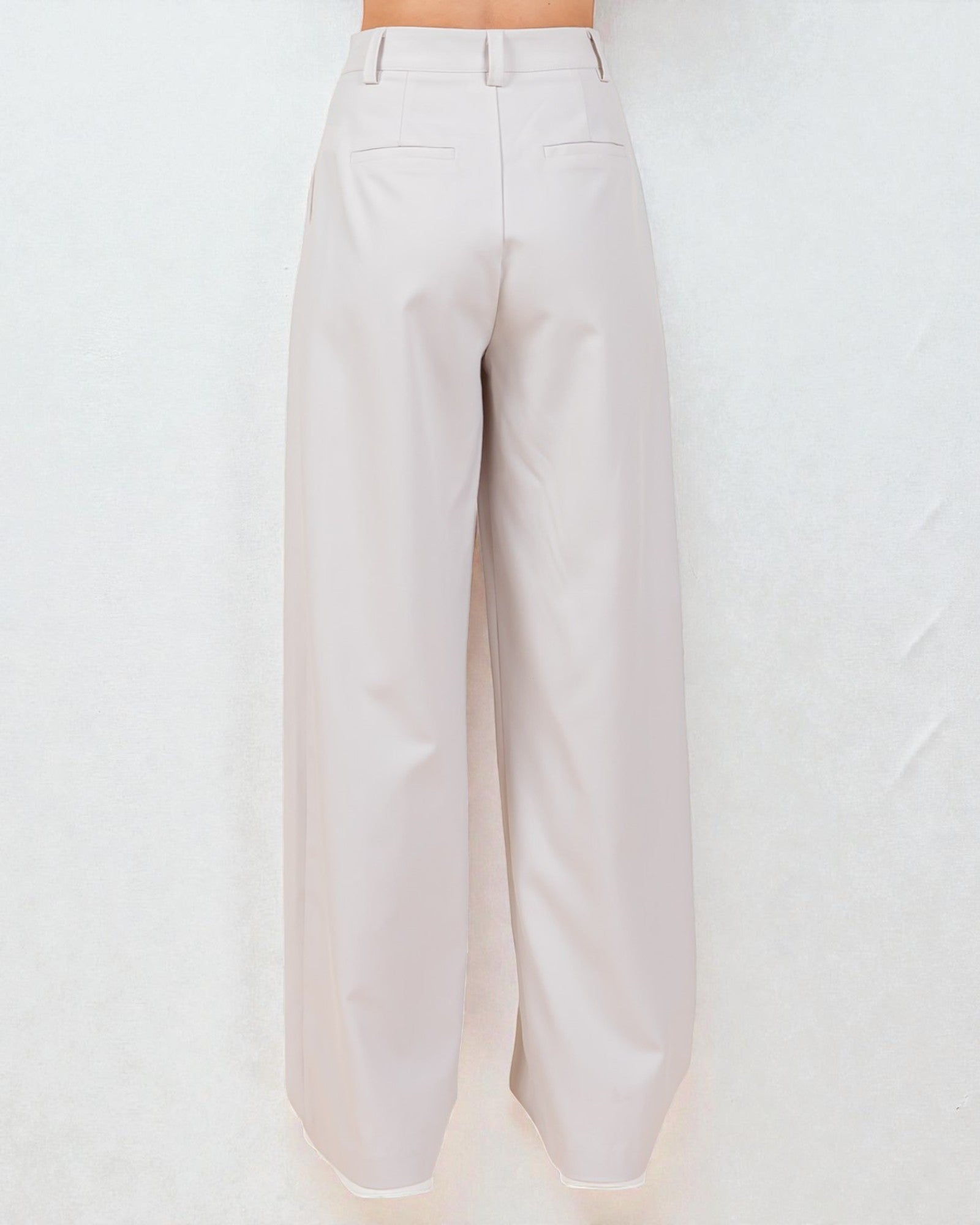 Light-colored pants on a white background