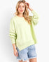 Lime Exposed-Seam Oversized Sweater