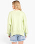 Lime Exposed-Seam Oversized Sweater