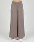 Taupe High-Waist Wide-Leg Lounge Pants