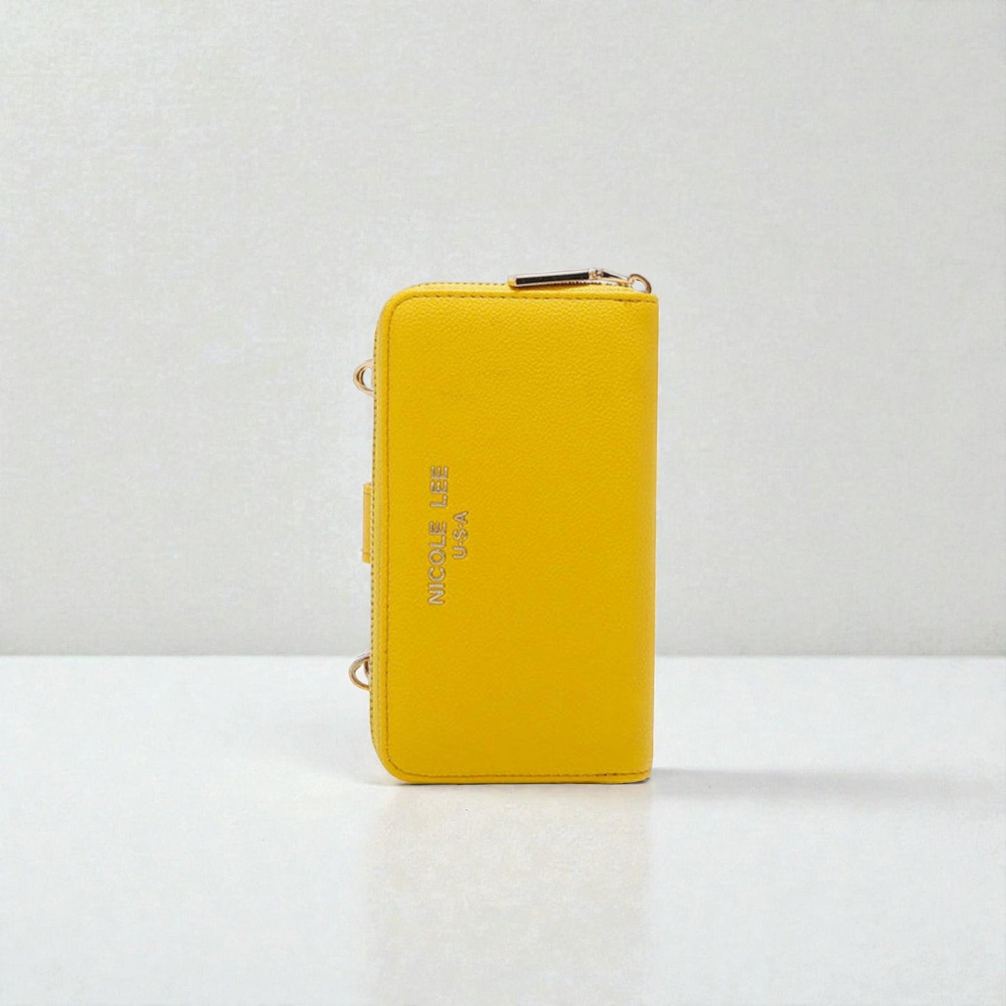 Cartera tipo cartera para teléfono de dos piezas de piel vegana