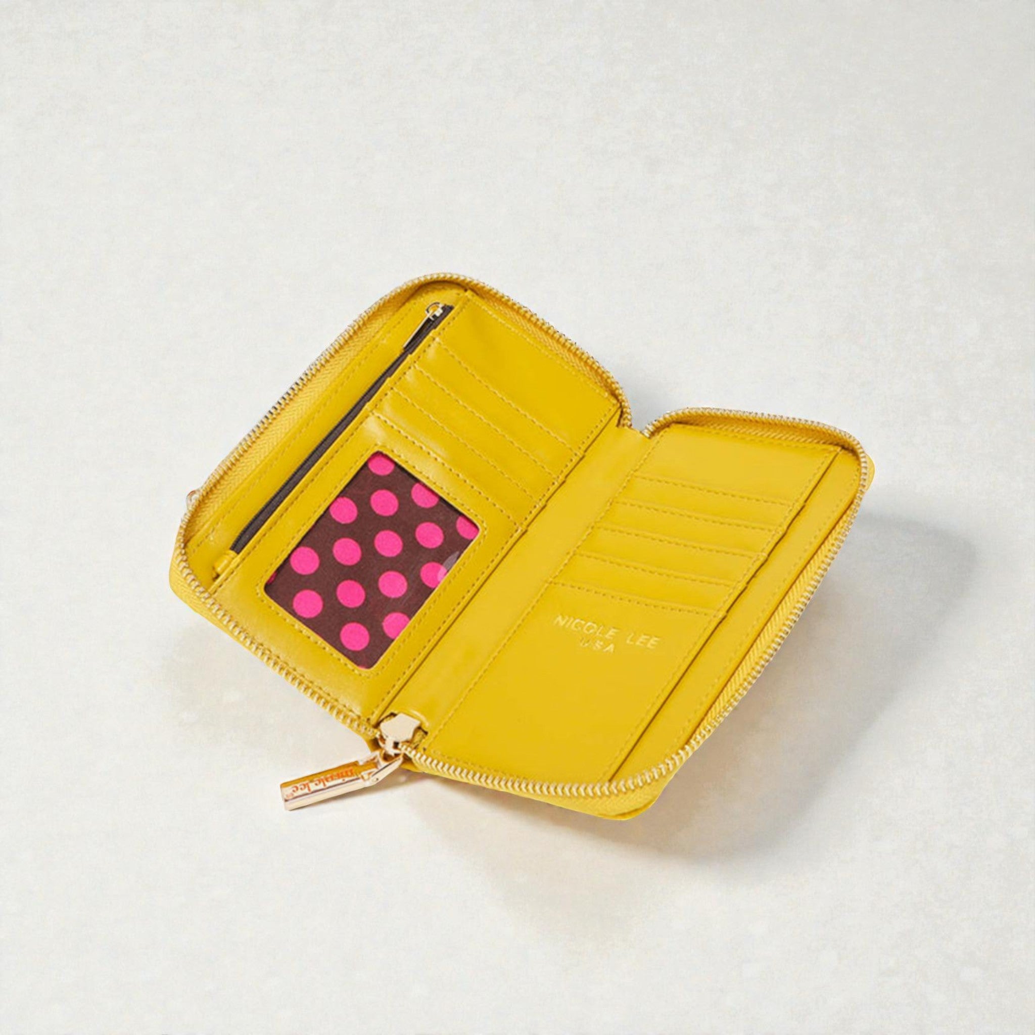 Étui portefeuille à bandoulière en cuir végétalien pour téléphone portable en 2 parties