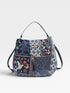 Bosque De Amor Denim Hobo Bag