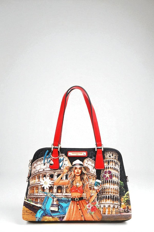 Vegan Leather Martha Travels Italy Dome Satchel