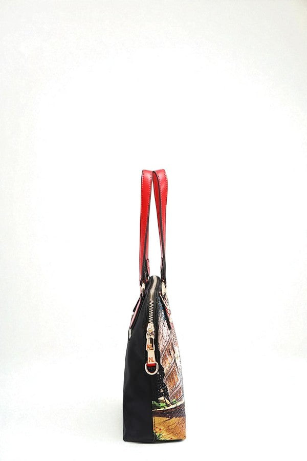 Vegan Leather Martha Travels Italy Dome Satchel