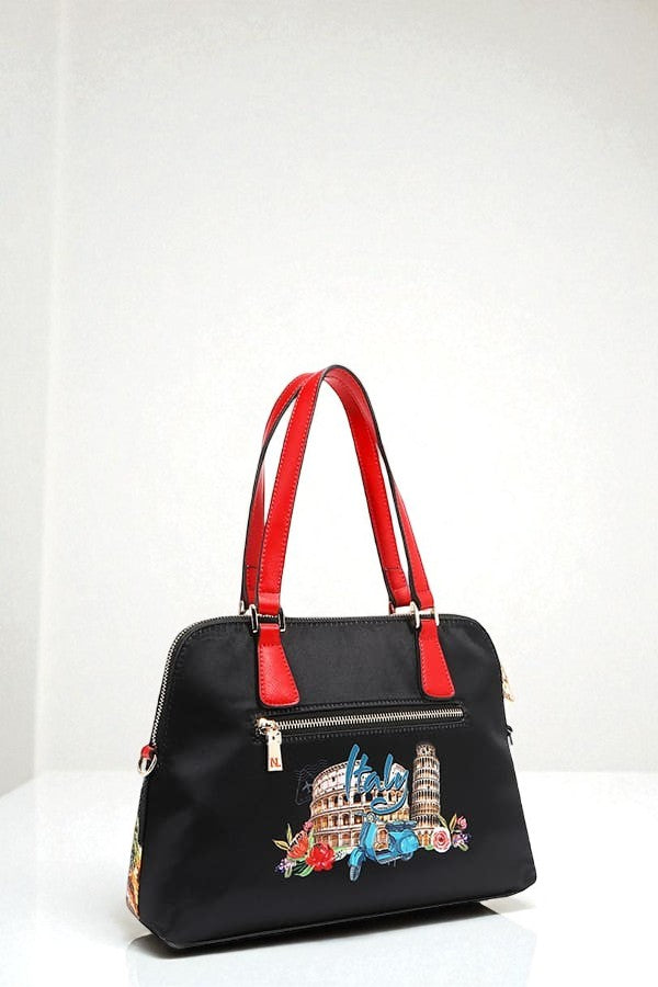 Vegan Leather Martha Travels Italy Dome Satchel