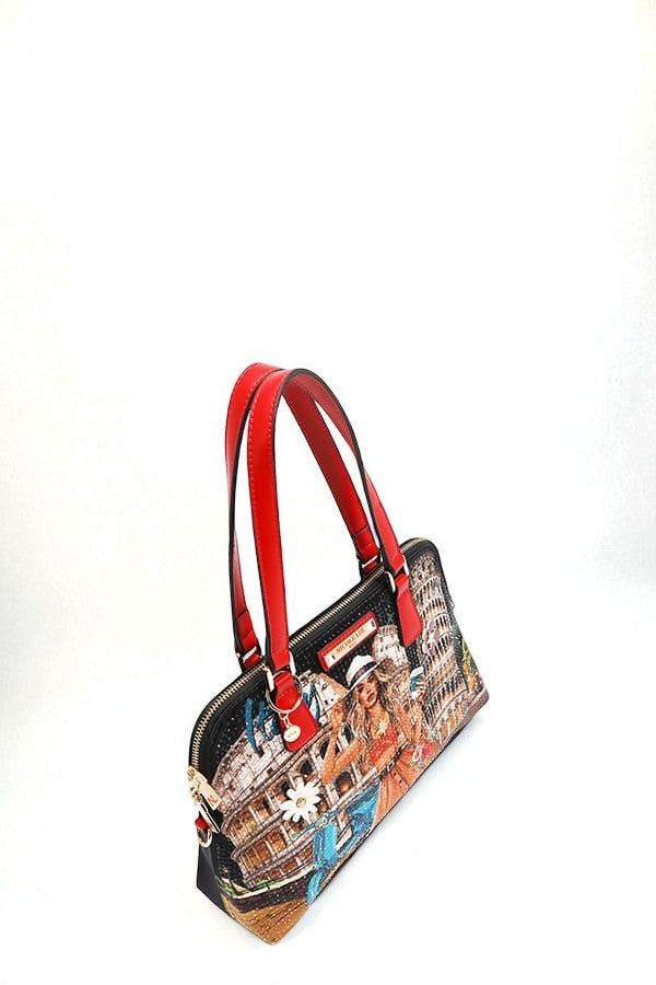 Vegan Leather Martha Travels Italy Dome Satchel