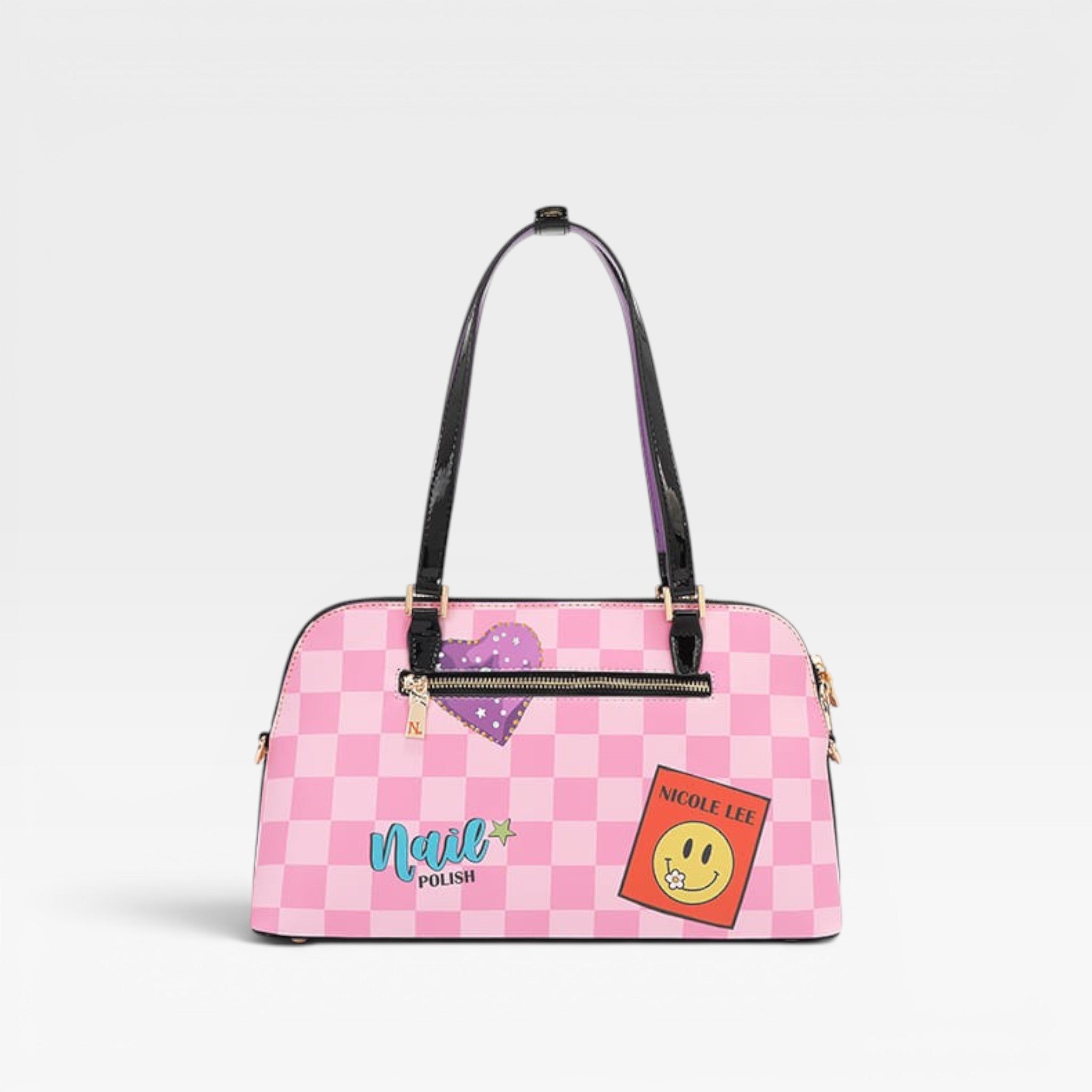 Vegan Leather Nail Polish Dome Shoulder Bag