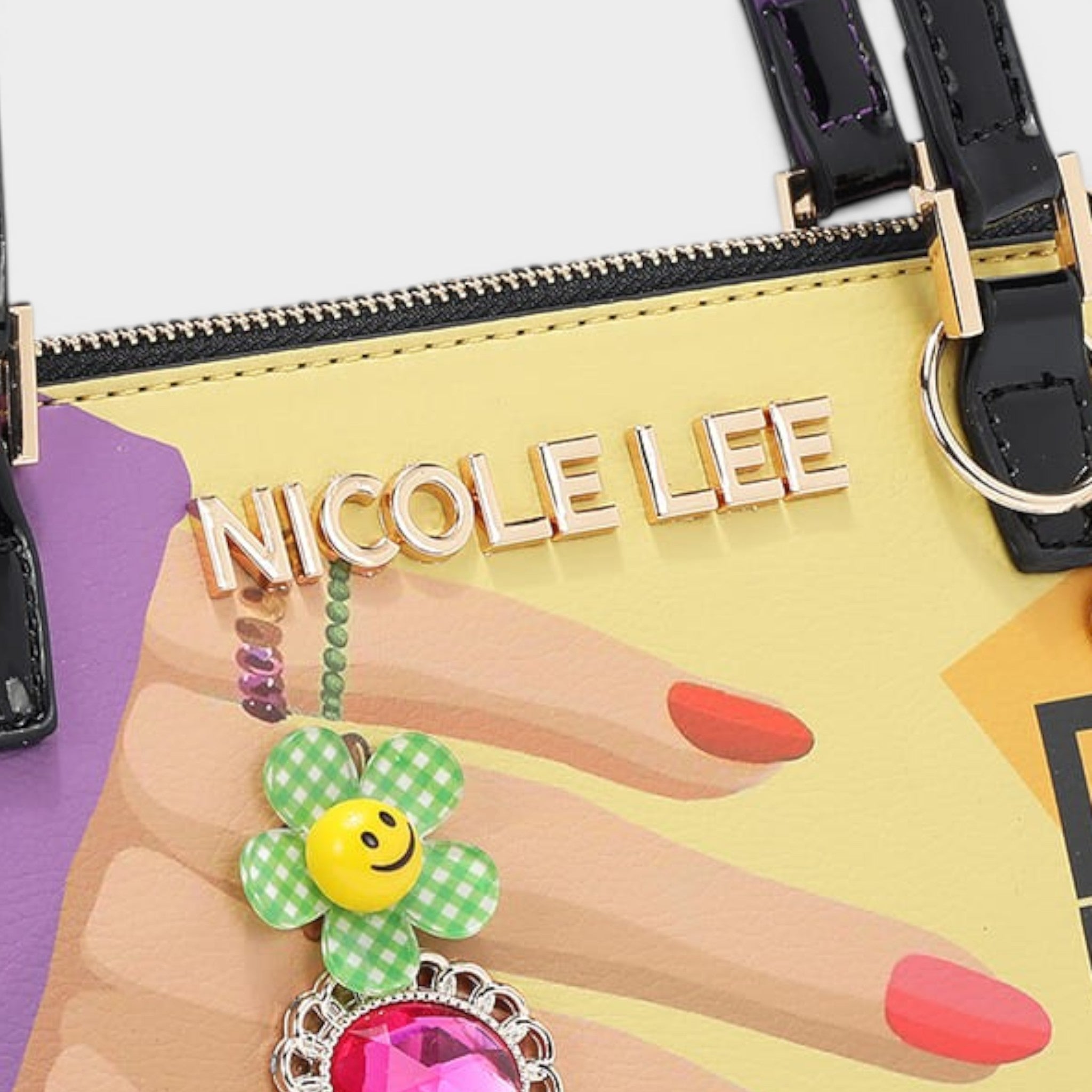 Vegan Leather Nail Polish Dome Shoulder Bag