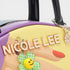 Handbag with 'Nicole Lee' branding and decorative elements on a white background