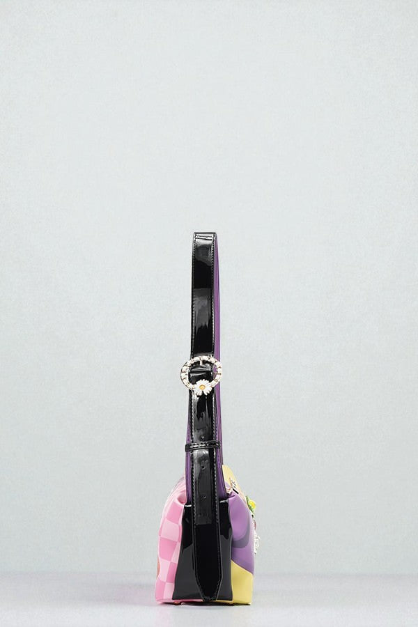 Vegan Leather Nail Polish Shoulder Bag