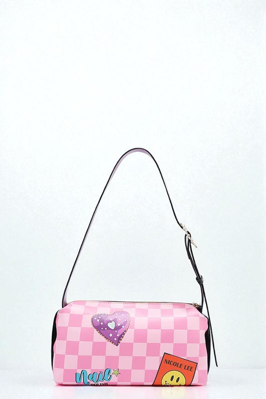 Vegan Leather Nail Polish Shoulder Bag