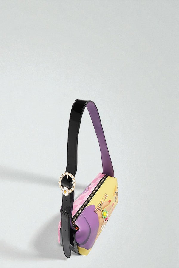 Vegan Leather Nail Polish Shoulder Bag