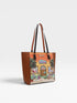 Tote bag with a colorful design on a white background