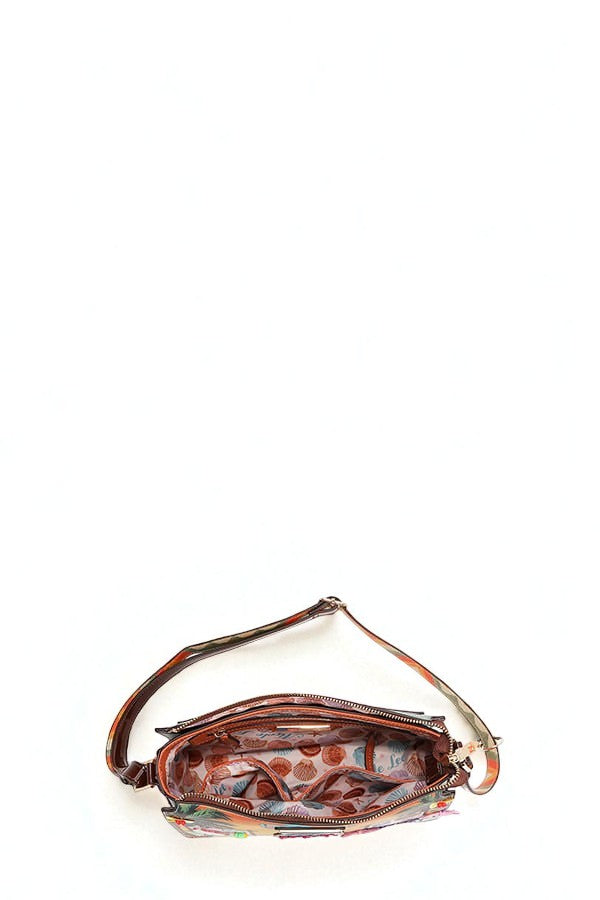 Vegan Leather Sun and Sand Crossbody Bag