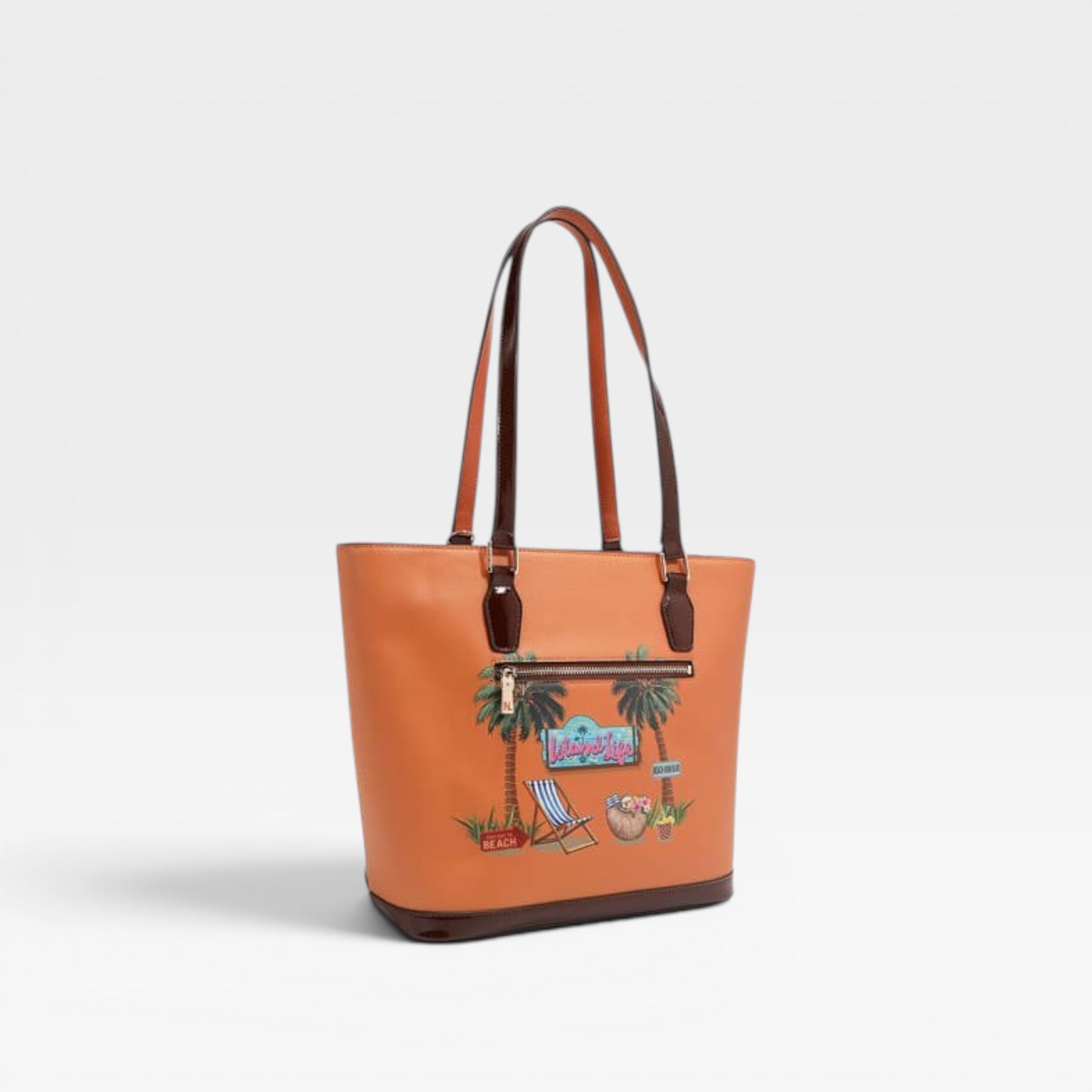 Vegan Leather Sun & Sand Shopper Bag