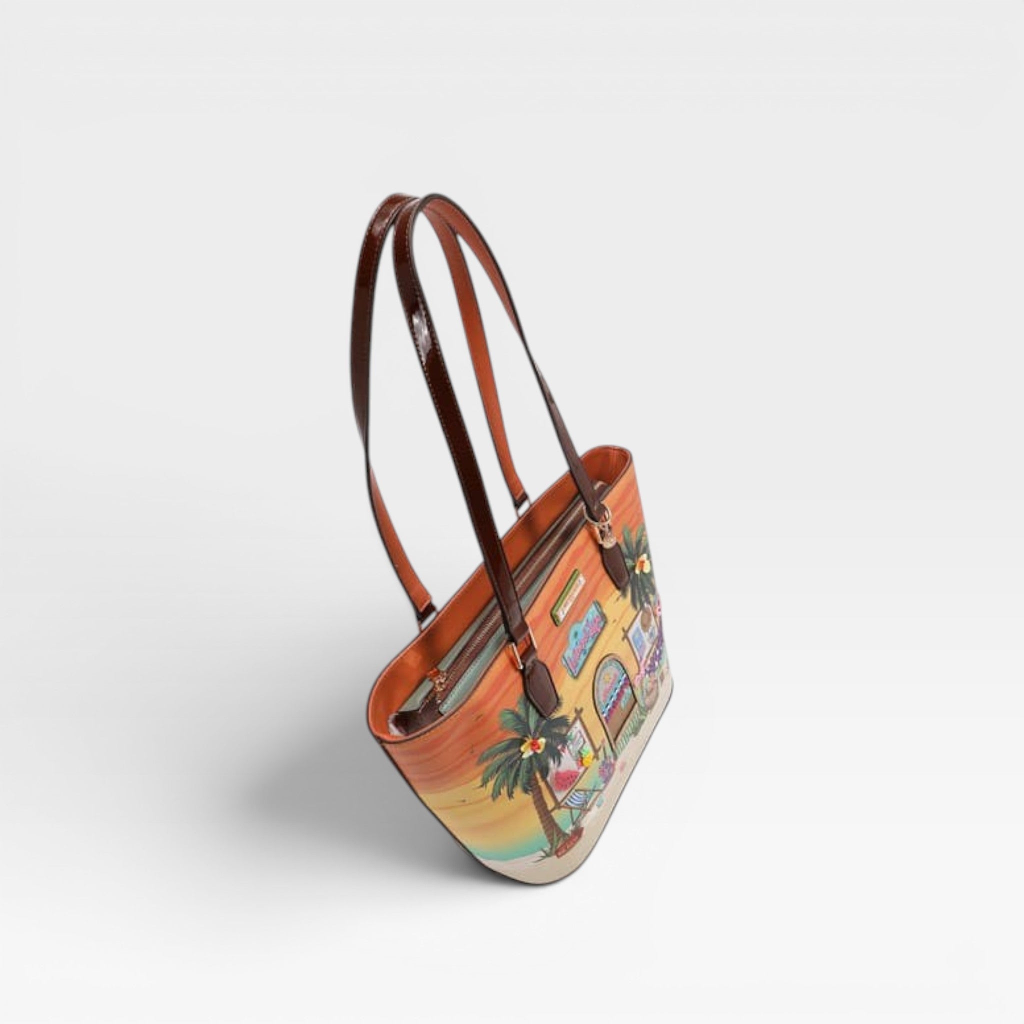Vegan Leather Sun & Sand Shopper Bag