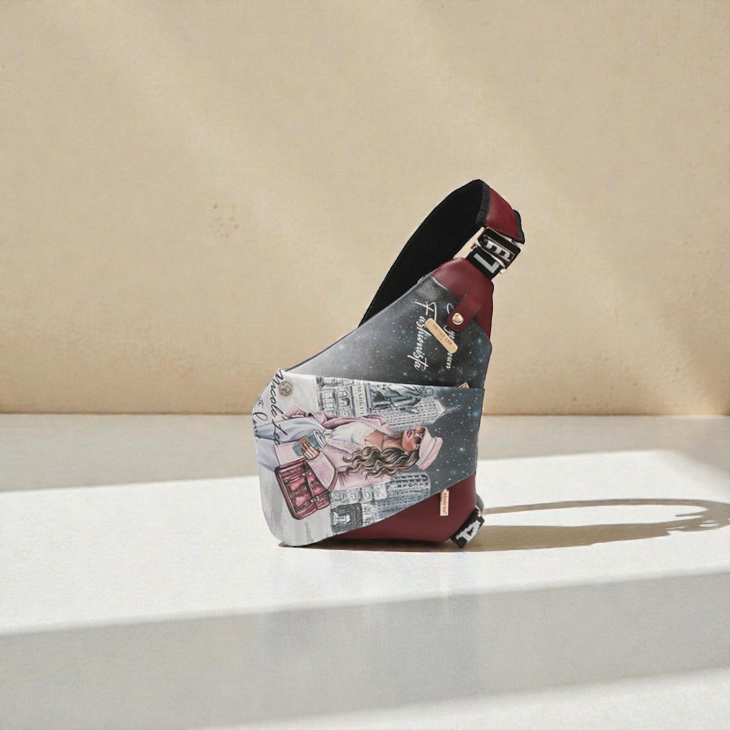 Sac bandoulière en cuir végétalien