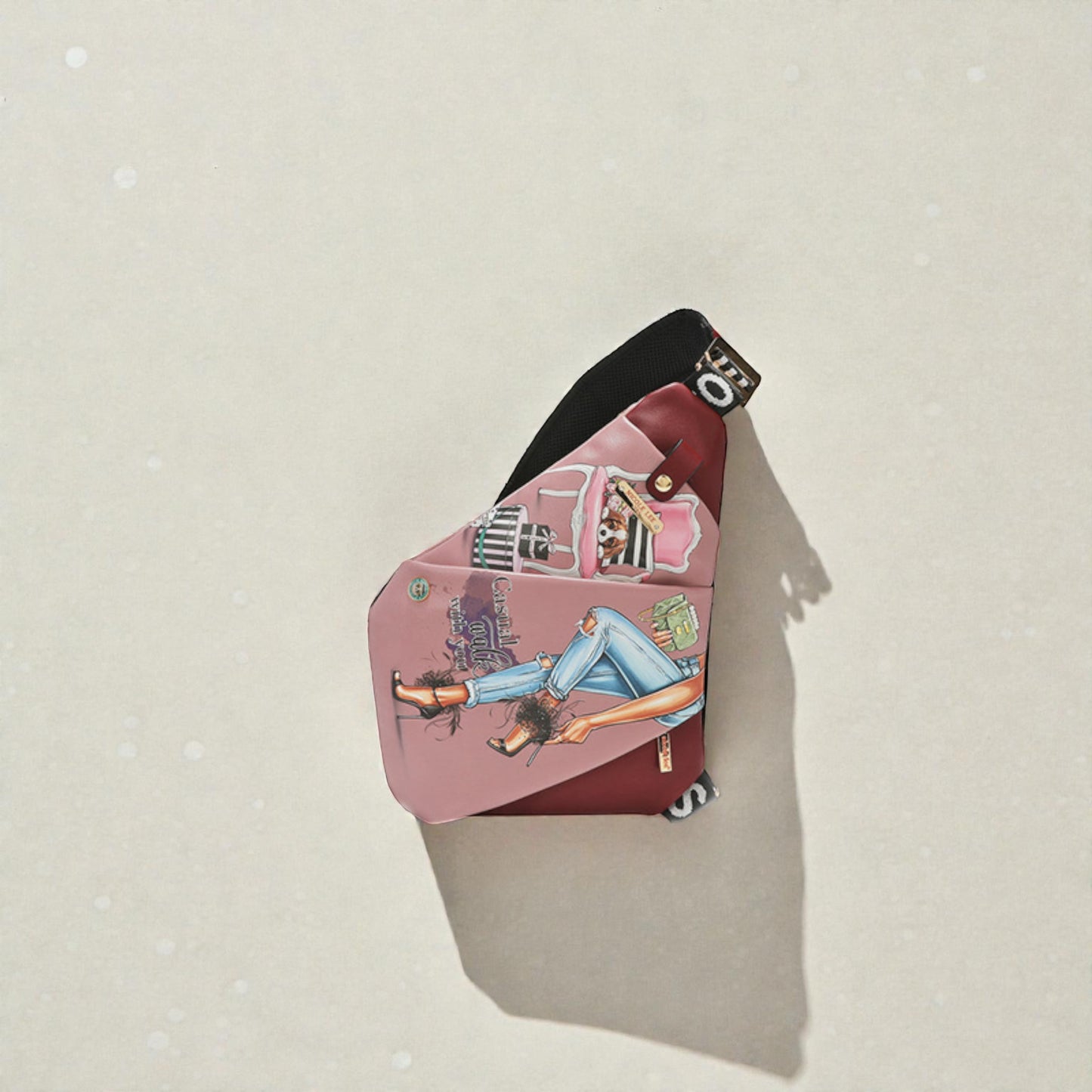 Sac bandoulière en cuir végétalien