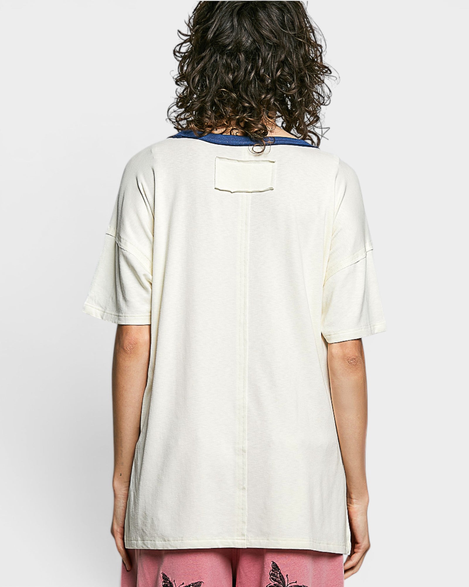 Cream Americana Star Pocket Tee