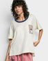 Cream Americana Star Pocket Tee