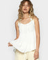 White Open Back Halter Top