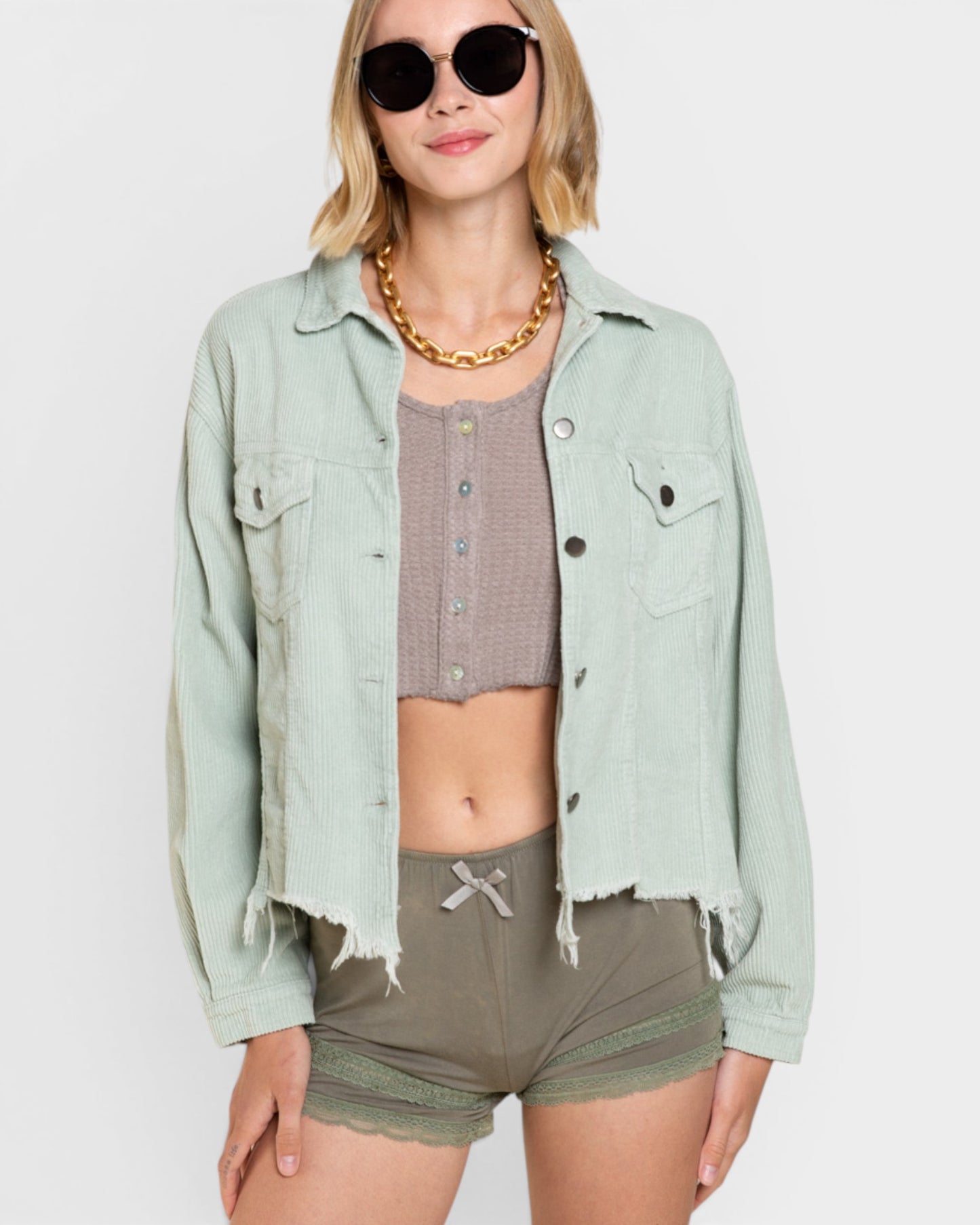 Sage Corduroy Jacket