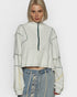 Ivory Half Zip Pullover