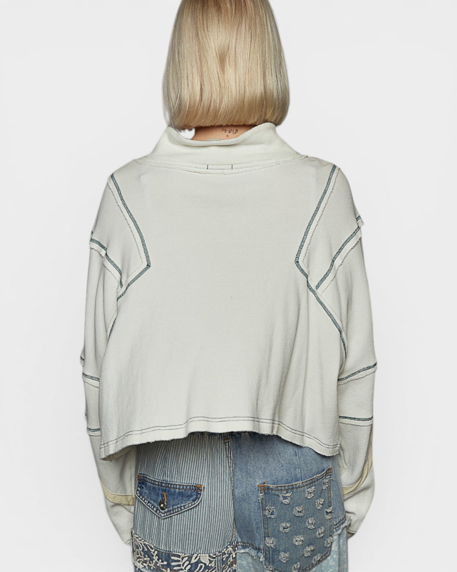 Ivory Half Zip Pullover
