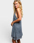 Charcoal Embroidered Racerback Dress