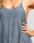 Charcoal Embroidered Racerback Dress