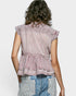 Pink Embroidered Peplum Top
