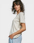 Cream Lace Trim Waffle Knit Top