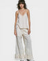 Soft Cream Lace Trim Ribbed Cami