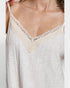 Soft Cream Lace Trim Ribbed Cami