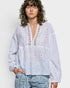 Off White Eyelet Lace Babydoll Blouse