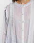 Ivory Ruffle Button Front Cotton Top