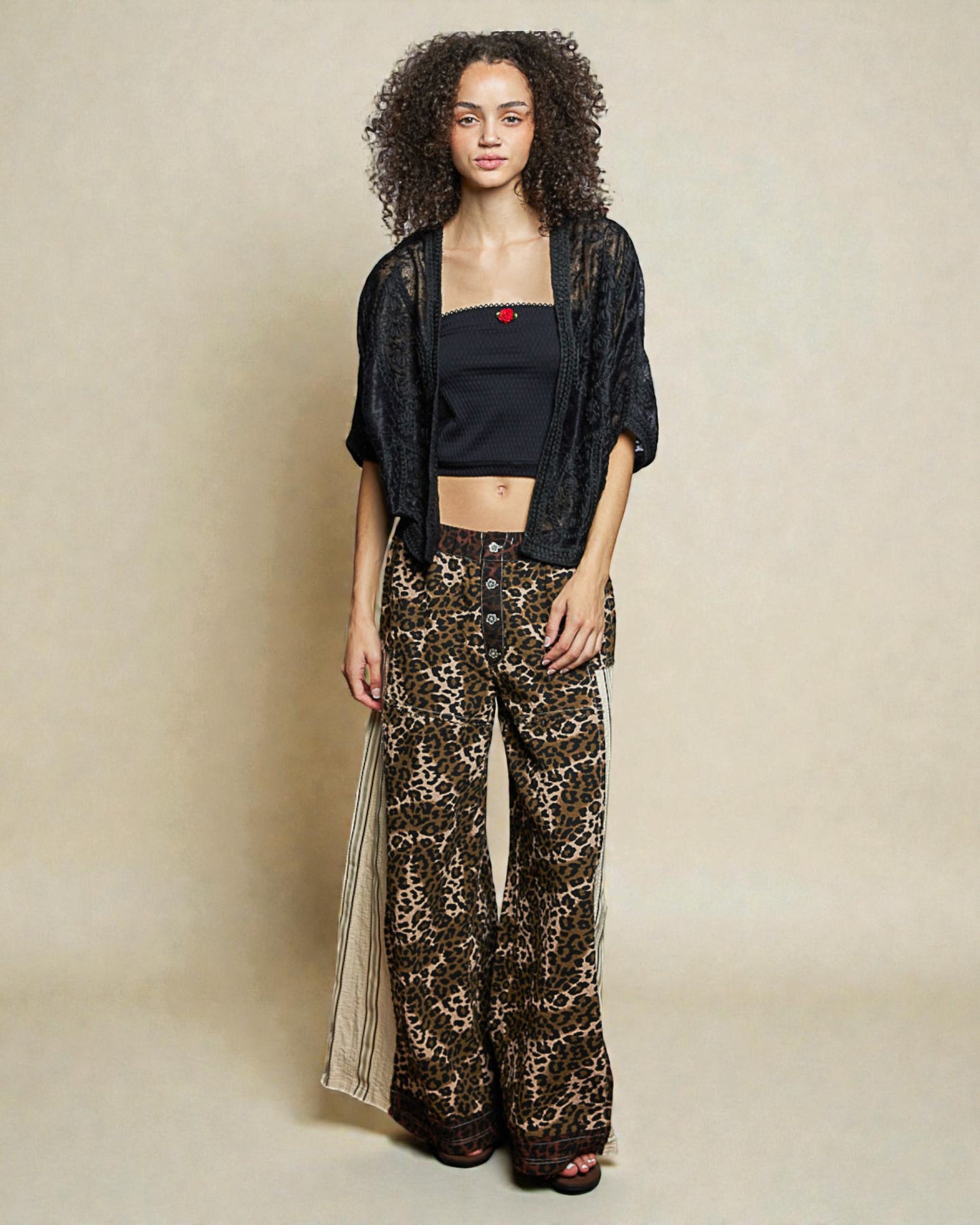 Black Lace Kimono Shrug