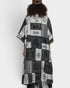 Charcoal Patchwork Boho Duster Kimono