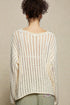 Creamy Ivory Lace Knit Long Sleeve Top