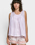 Pink Cotton Smocked Sleeveless Top